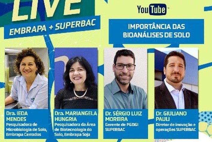Bioanálise do solo é tema de Super Live da SUPERBAC