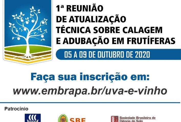 Evento gratuito sobre calagem e adubação em frutíferas está com inscrições abertas