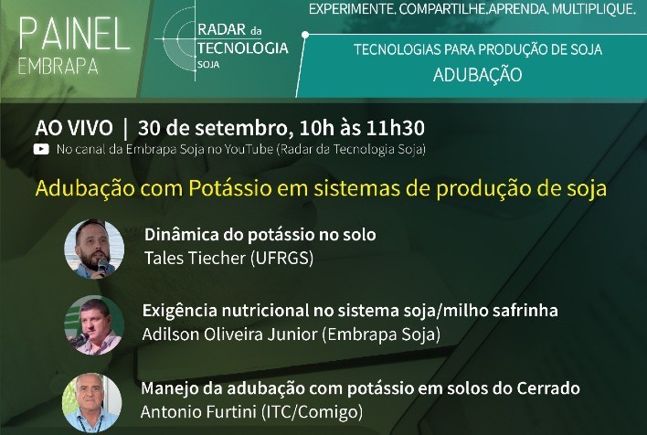 Painel debate adubação potássica nos sistemas produtivos da soja