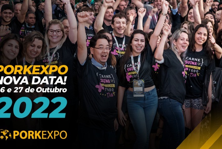 'PorkExpo e X Congresso Internacional de Suinocultura' volta em outubro de 2022