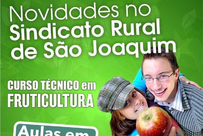 Curso Técnico em Fruticultura recebe mais de 130 inscrições em São Joaquim