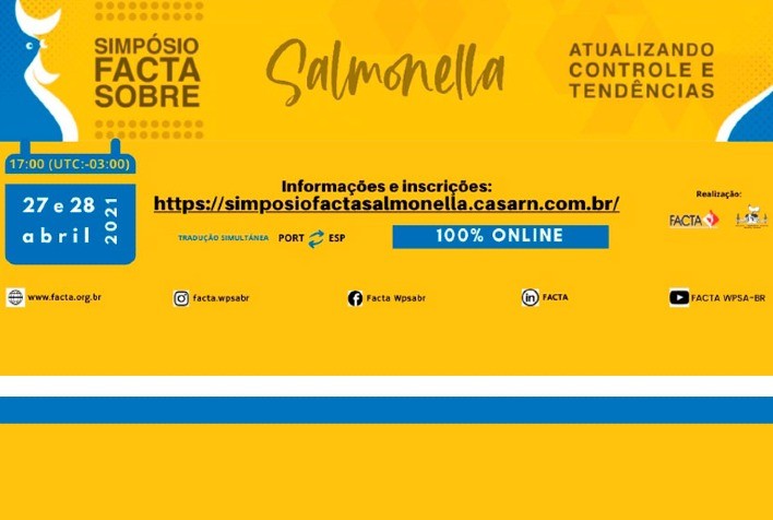 FACTA promove Simpósio on-line sobre Salmonella: controle e tendências