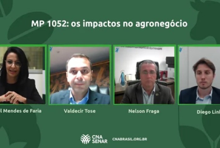 CNA discute os impactos da MP 1.052 no agronegócio