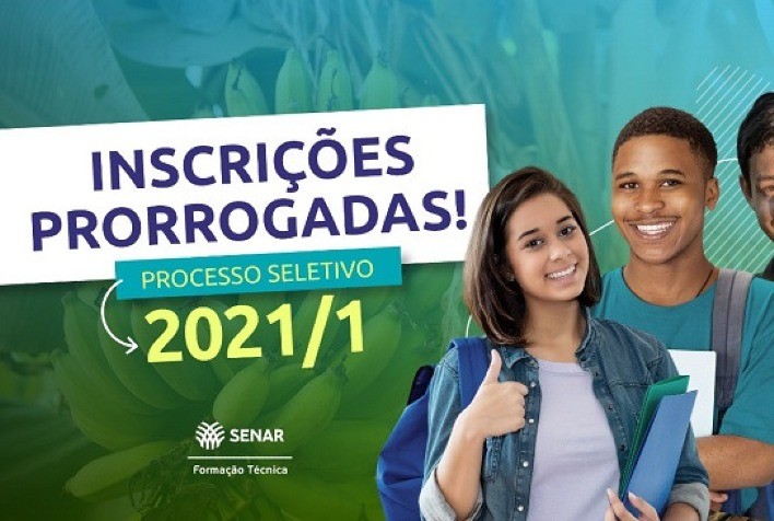 SENAR prorroga prazo de inscrição para o processo seletivo de Cursos Técnicos