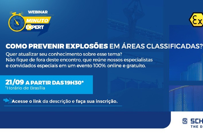 Schmersal realiza live sobre prevenção de explosões em áreas classificadas