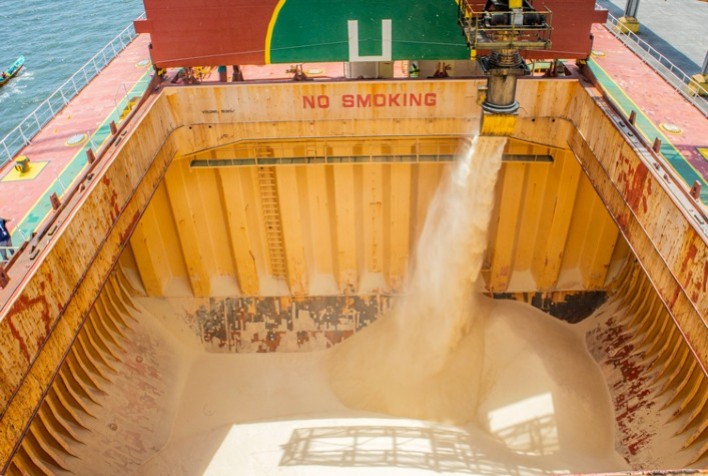 Line-up semanal de açúcar do Brasil cai para 1,71 mi de t em um total de 50 navios