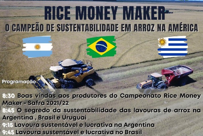 Coordenado por equipe da UFSM, Rice Money Maker reúne produtores de arroz de três países