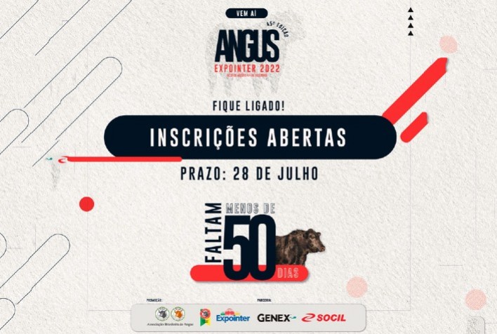 Inscrições de animais Angus e Ultrablack abertas para a Expointer 2022