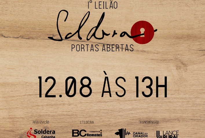 Soldera ofertará genética de ponta em primeiro leilão solo