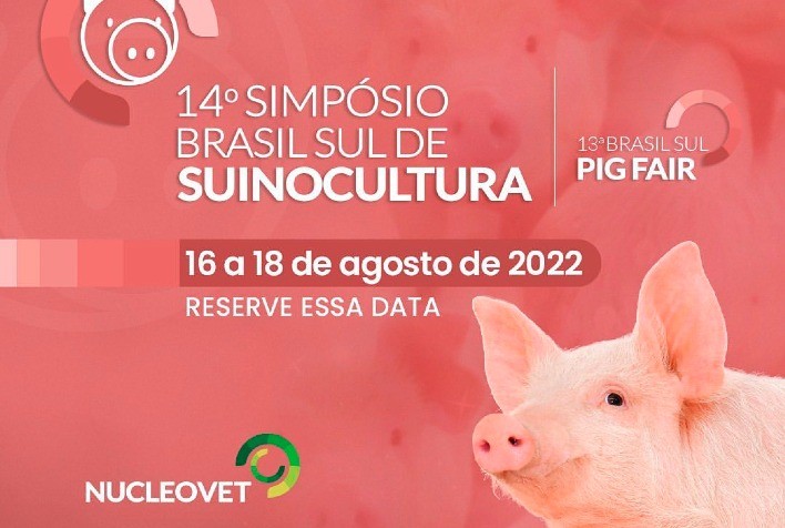 14º Simpósio Brasil Sul de Suinocultura ocorre de 16 a 18 deste mês