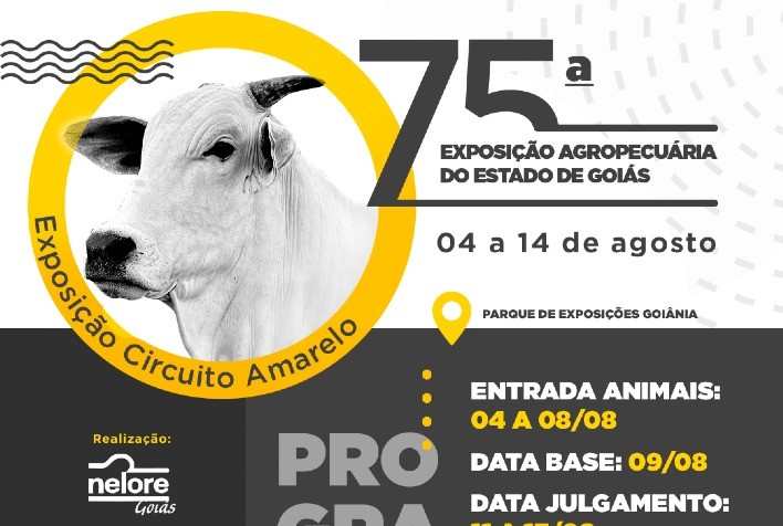 Nelore Goiás promove julgamento de animais na 75ª Exposição Agropecuária do Estado