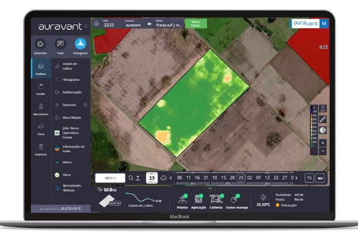 Auravant apresenta nova interface, mais rápida, simples e intuitiva