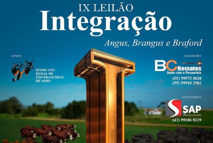 IX Leilão Integração reúne genética de ponta de seis criatórios gaúchos