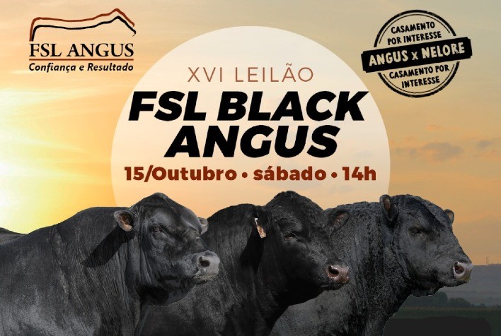 FSL Black Angus disponibilizará 60 touros, sêmen e embriões em remate no dia 15 de outubro
