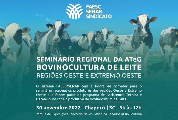 Seminário regional do Senar/SC discute Bovinocultura de leite durante o 2º TEC AGRO
