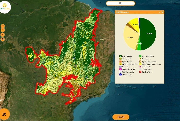 Plataforma apoiada pelo projeto FIP Paisagens Rurais, TerraClass Cerrado lança dados de 2020