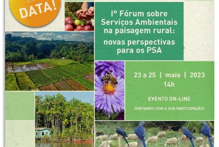 Fórum discutirá como pagamento por serviços ambientais podem contribuir para a sustentabilidade no meio rural