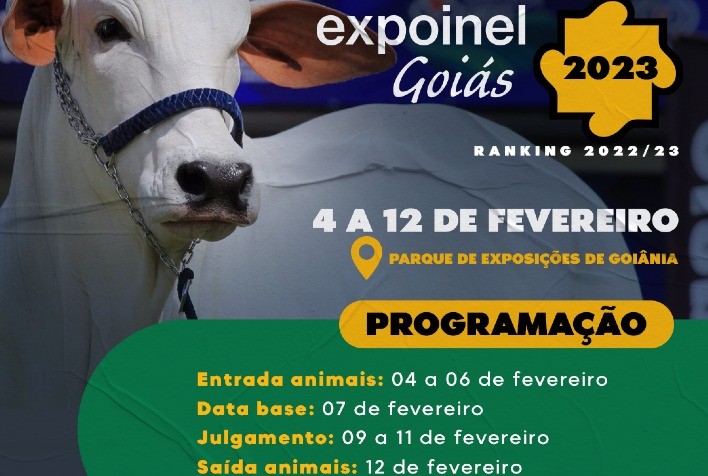 Associação Goiana do Nelore abre calendário de exposições de animais com a 17ª Expoinel Goiás
