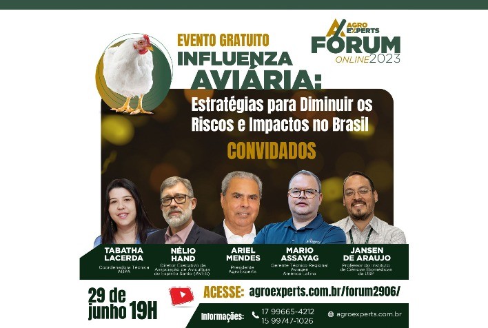 Fórum AgroExperts discute impactos da Influenza Aviária na produção comercial