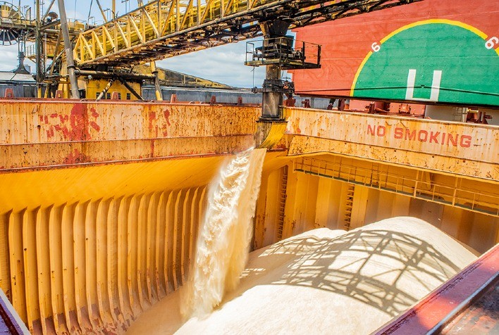 Volume de açúcar programado para exportação aumenta para 3,5 mi t