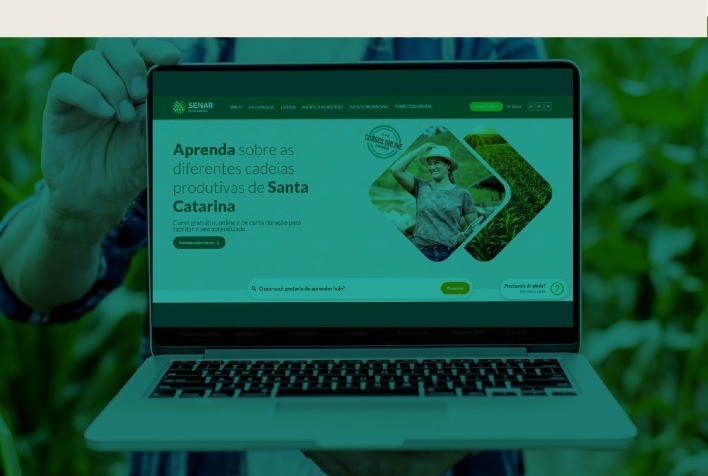 Acesse o Portal EAD do Senar/SC e matricule-se em um dos cursos reconhecidos pela alta qualidade