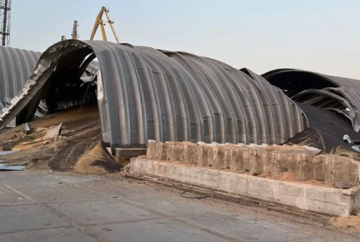 Drones russos atingiram armazéns de cereais em Odessa