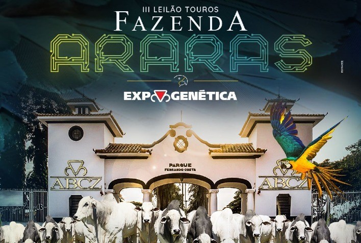 Fazenda Araras oferta touros Nelore PO em leilão na Expogenética
