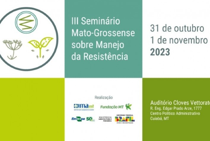 Seminário Mato-grossense sobre manejo de resistência abre inscrições