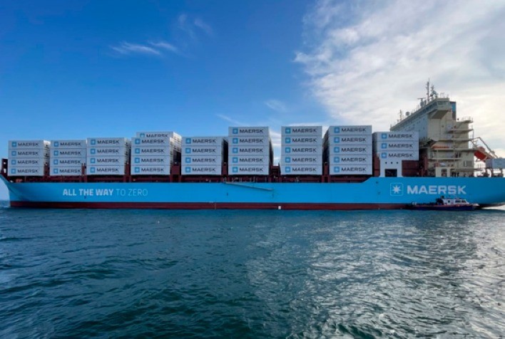 Primeiro navio a metanol verde está a caminho da Dinamarca