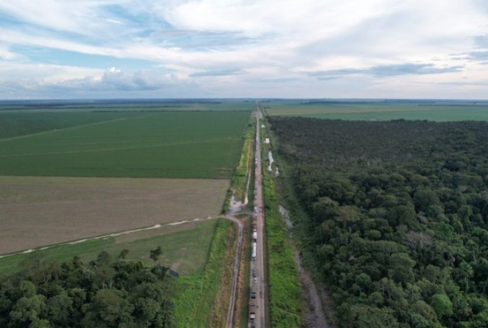BR 163 escoa cerca de 50 milhões de toneladas de grãos e insumos por ano
