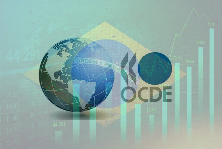OCDE Previsão crescimento de 1,9% para o PIB do Brasil em 2024 e 2,1% em 2025