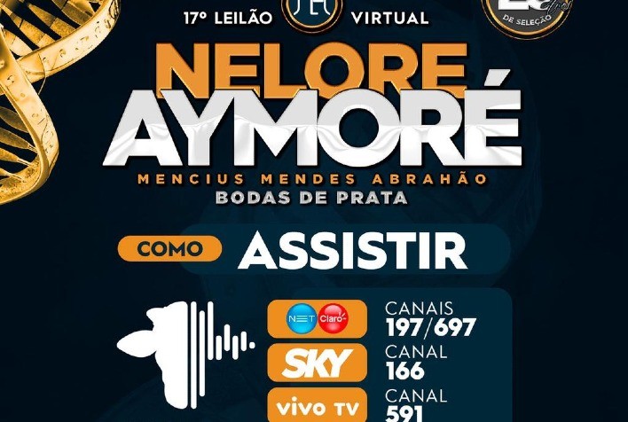 Nelore Aymoré Celebra 25 Anos com Leilão Virtual Especial