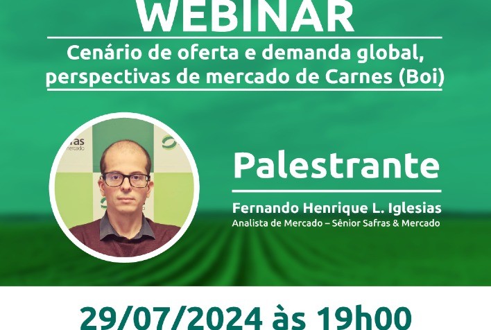 Webinar Explora Perspectivas do Mercado do Boi em Contexto Global