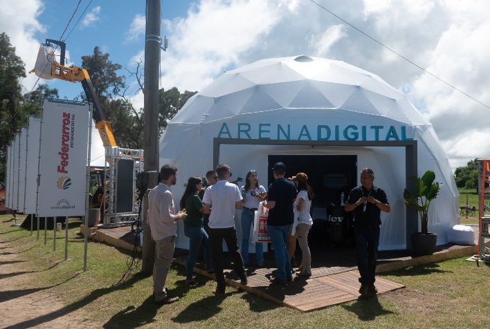 Arena Digital Debate Sustentabilidade e Inovação na Abertura da Colheita do Arroz