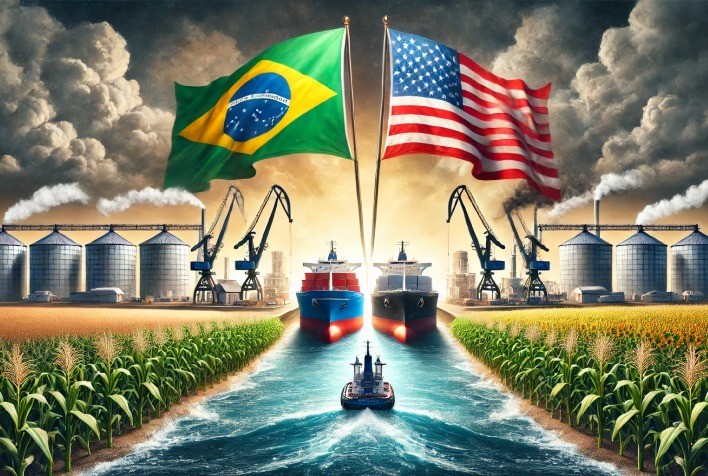 Disputa tarifária entre Brasil e EUA reacende tensões no comércio de etanol e açúcar