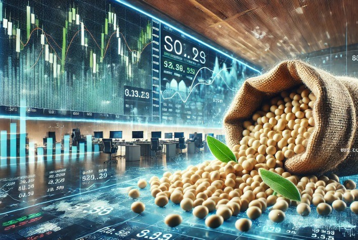 Soja inicia a semana com estabilidade em Chicago à espera de dados do USDA