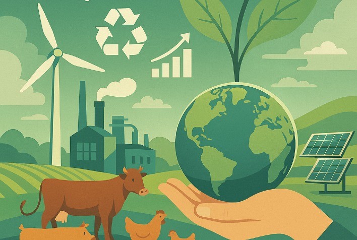 Indústria de nutrição animal avança em sustentabilidade com tecnologias verdes e metas de redução de carbono