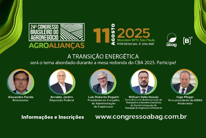 CBA 2025 vai mostrar o papel do agronegócio brasileiro na transição energética