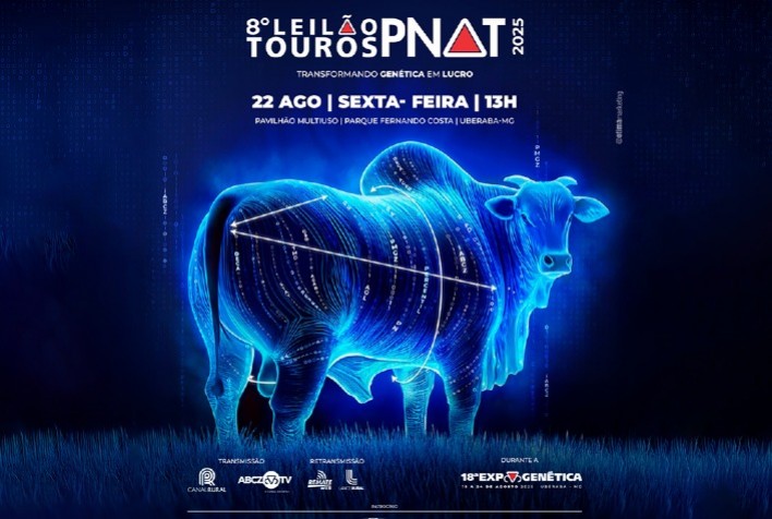 18ª ExpoGenética: 8º Leilão PNAT Está Confirmado para Agosto em Uberaba (MG)