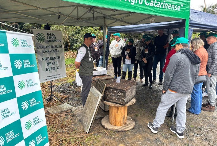Dia de Campo em Lauro Müller destaca inovações na apicultura e meliponicultura
