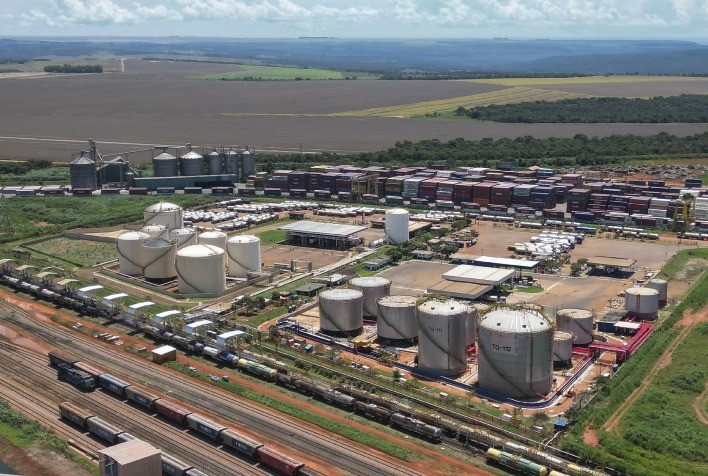 Ultracargo amplia escoamento de biocombustíveis com novo desvio ferroviário em Rondonópolis