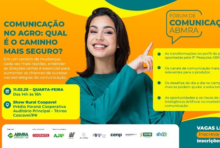 Fórum ABMRA de Comunicação apresenta perfil atualizado do produtor rural durante a Show Rural Coopavel