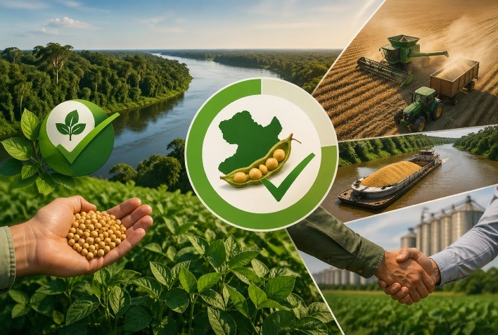 Protocolo Verde dos Grãos atinge 95% de conformidade e volume auditado de soja no Pará cresce mais de 600%