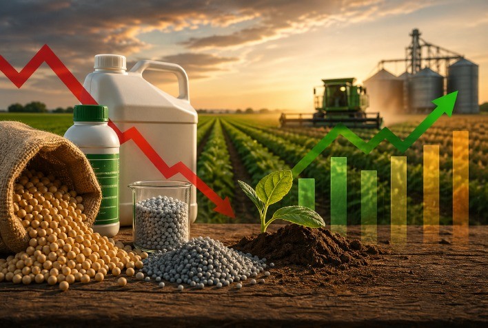 Preços de insumos agrícolas recuam pontualmente, mas seguem elevados no acumulado recente