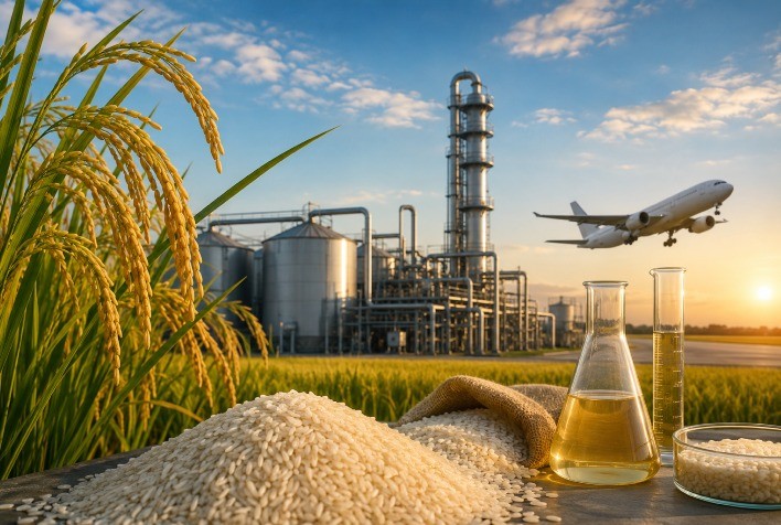 Projeto no Rio Grande do Sul aposta no arroz para produção de etanol e combustível sustentável de aviação