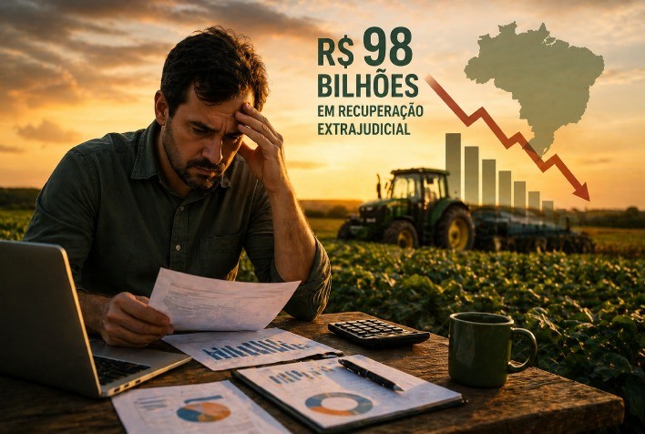Endividamento de R$ 98 bilhões no agro acende alerta sobre gestão financeira e pressiona crédito rural no Brasil