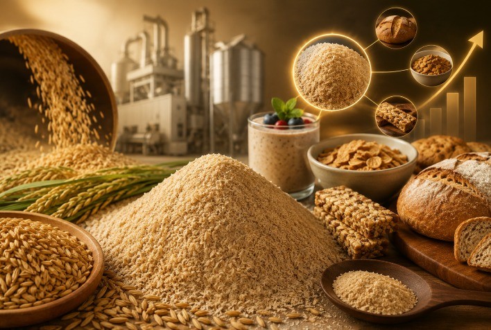 Farelo de arroz pode ganhar protagonismo e impulsionar valor agregado na indústria de alimentos