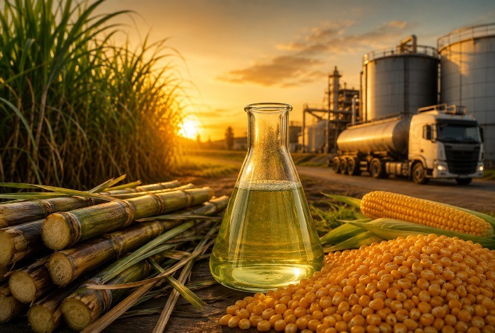 Safra recorde impulsiona etanol no Brasil e amplia competitividade frente à gasolina