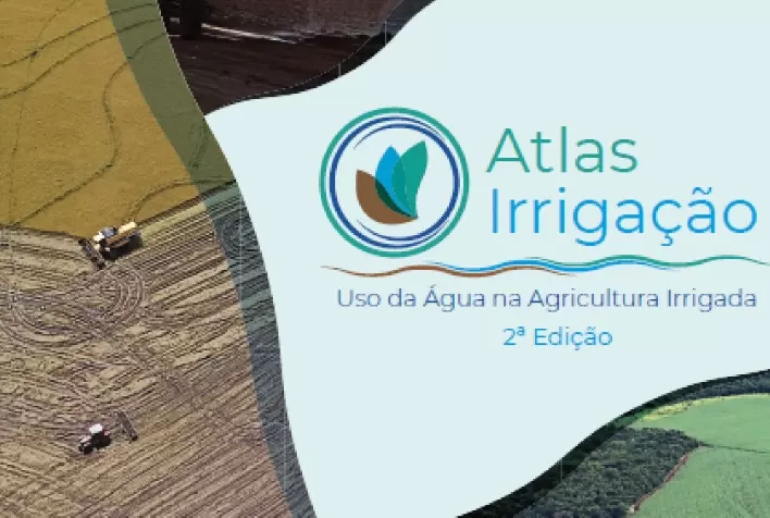 Atlas Irrigação atualiza área irrigada total no Brasil em 8,2 milhões de hectares