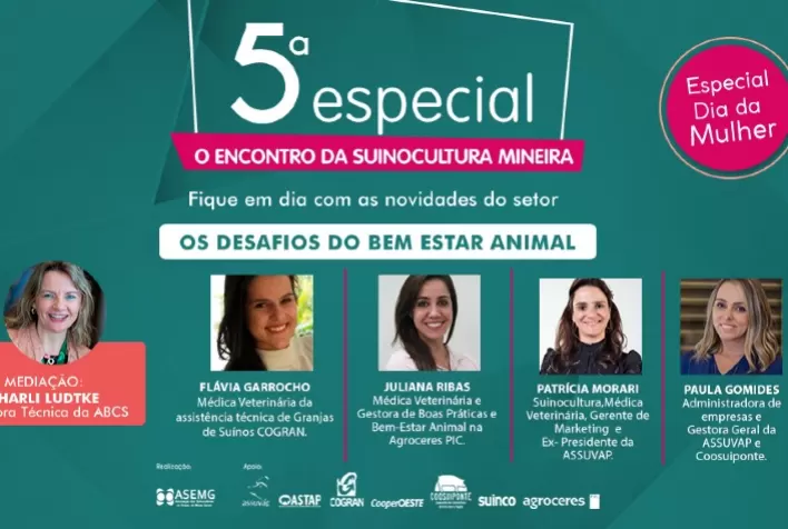Cadeia de suínos promove discussão sobre Os Desafios do Bem Estar Animal